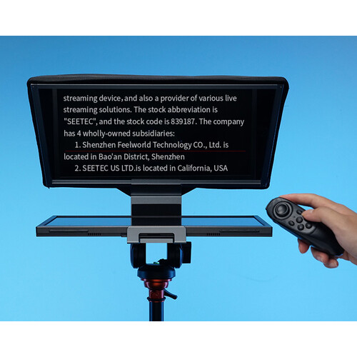 FeelWorld TP16 Folding Teleprompter with Remote Control for Tablets - 3